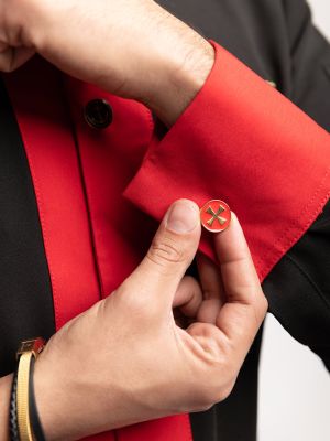 dugmad za manžetne,ukrasna zlatna metalna dugmad